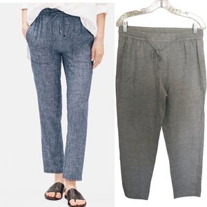 Eileen Fisher Hemp & Organic cotton Chambray Pants